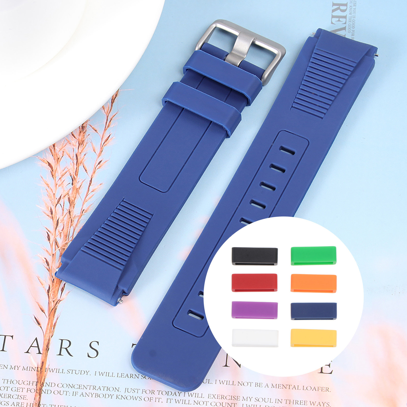 Silicone Band Replacement - 8Pcs Premium Silicone Watch Band Buckle