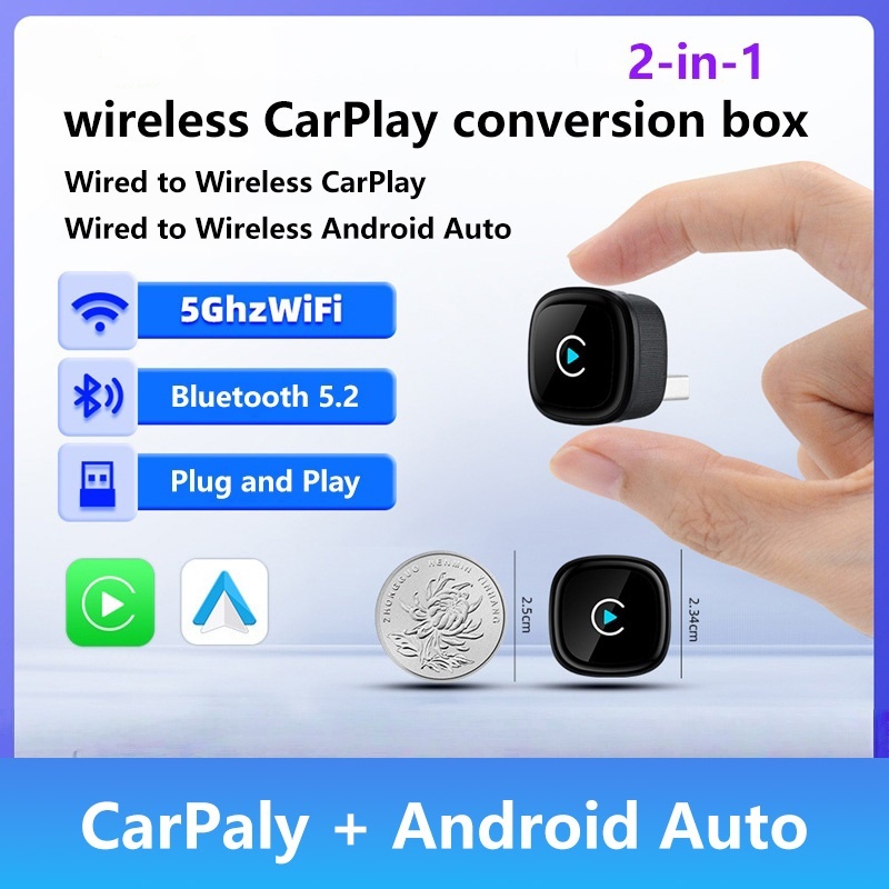 2 in 1 Wireless CarPlay Adapte - Smartwatch Universal recensione e prezzo