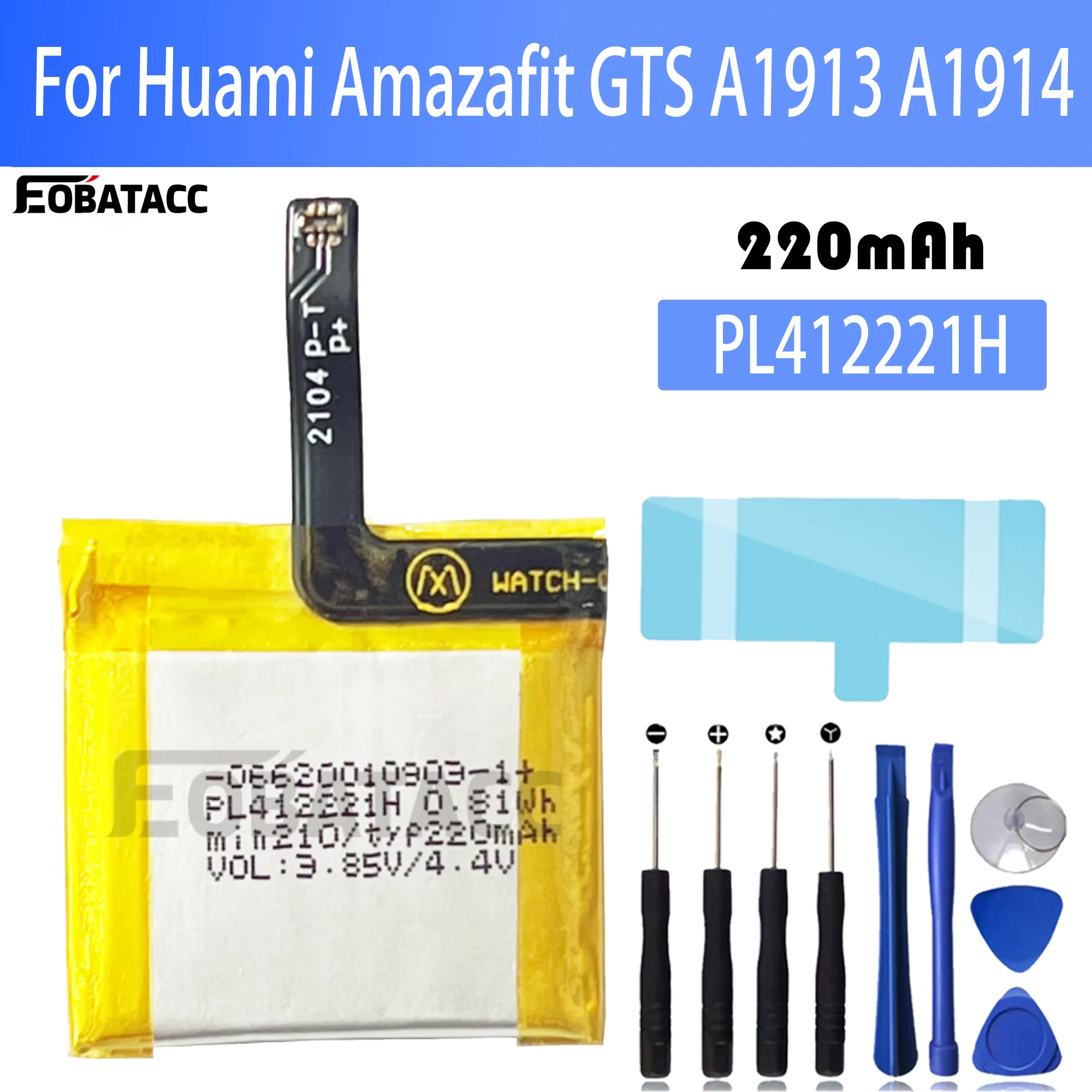 100% Original PL412221H Batter - Smartwatch A1914 recensione e prezzo