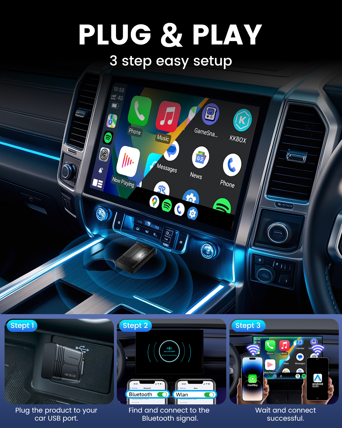 2026 NEW Wireless CarPlay Adap - Smartwatch Universal recensione e prezzo