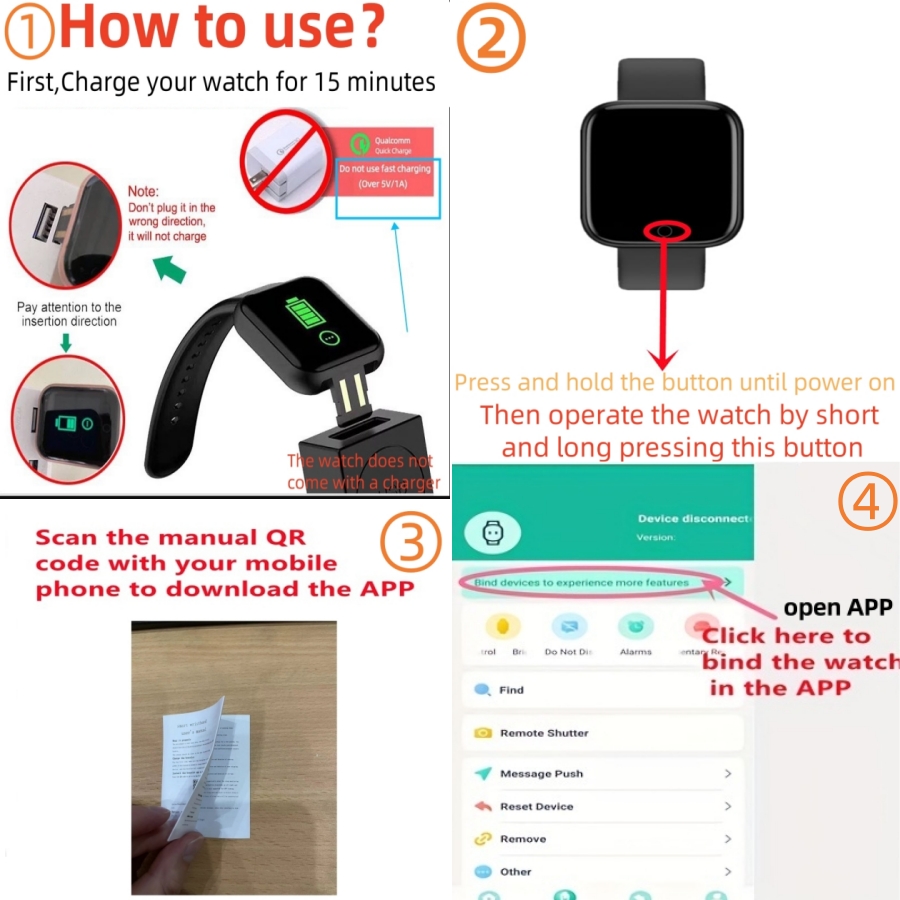 Smart Watch For Men Women Spor - Silicone Band Replacement recensione e prezzo