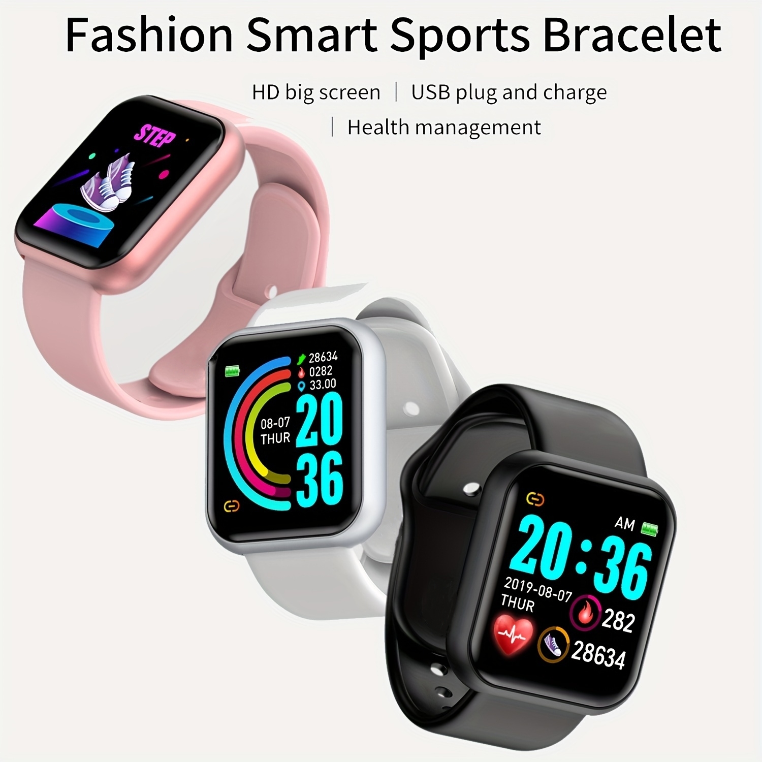 Smart Watch For Men Women Spor - Silicone Band Replacement recensione e prezzo