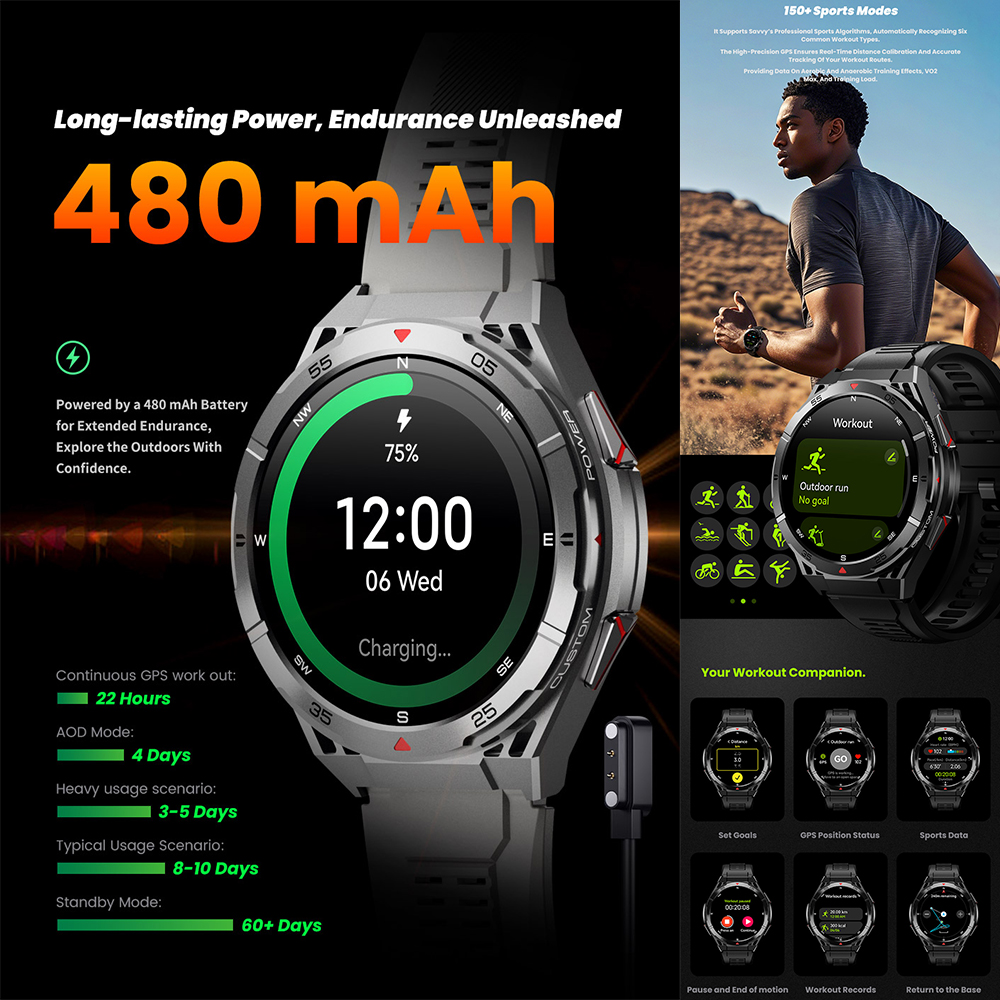 X2 Tank GPS Smart Watch 3ATM W - Smartwatch X2 recensione e prezzo