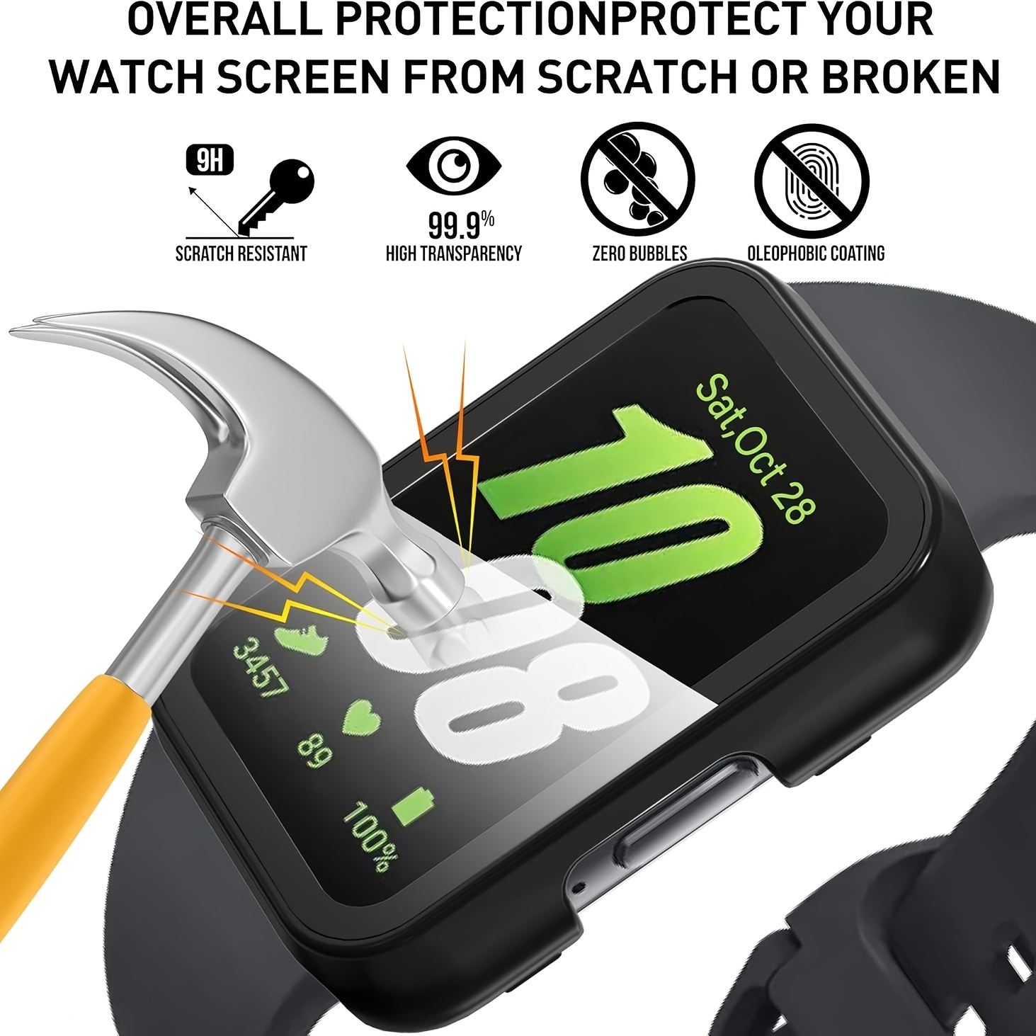 Glass+Case for Samsung Galaxy  - Samsung Smartwatch Accessories recensione e prezzo