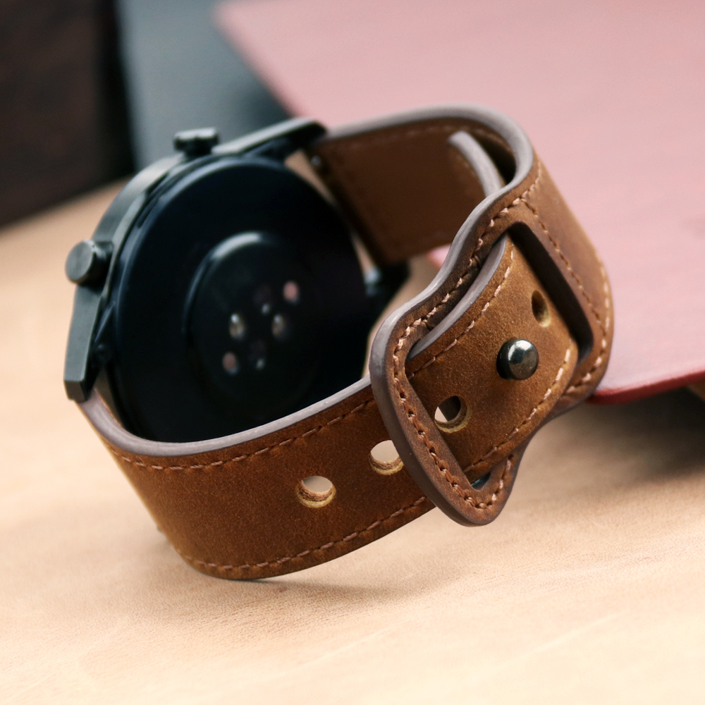 22mm Band Genuine Leather Watc - Smartwatch Accessories Shop recensione e prezzo