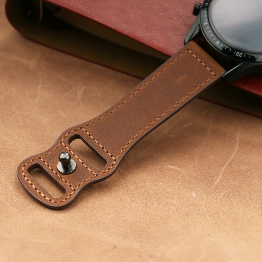 22mm Band Genuine Leather Watc - Smartwatch Accessories Shop recensione e prezzo