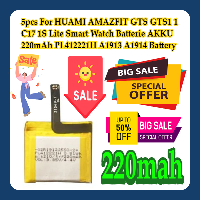 5pcs For HUAMI AMAZFIT GTS GTS - Smartwatch A1914 recensione e prezzo