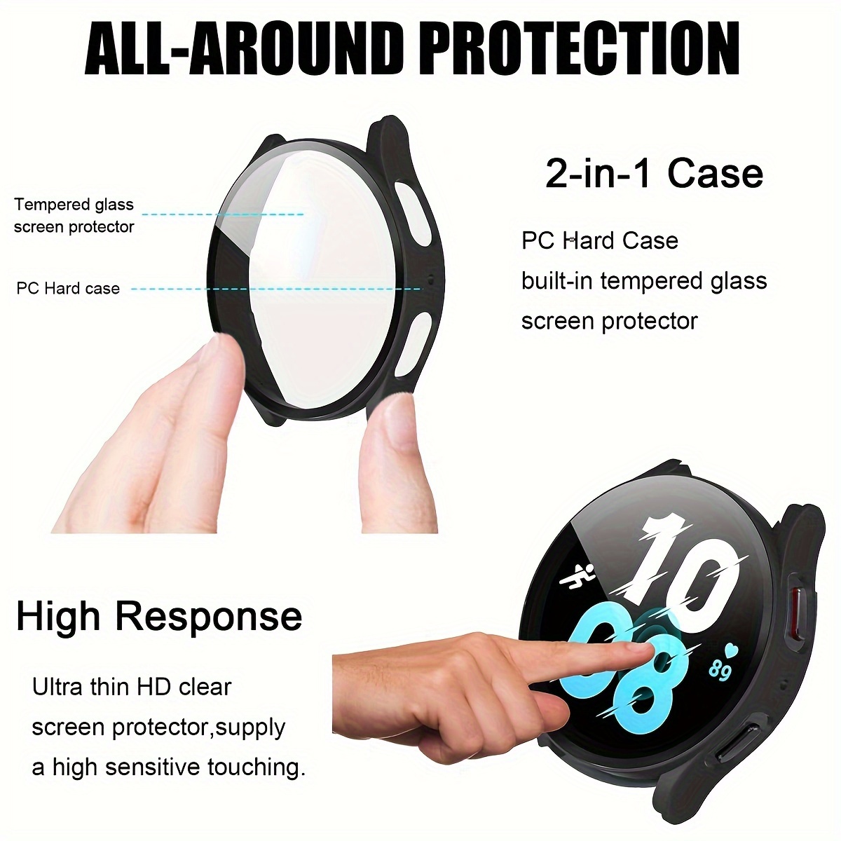 PC Case for Samsung Galaxy Wat - Accessories For Galaxy Watch 5 recensione e prezzo