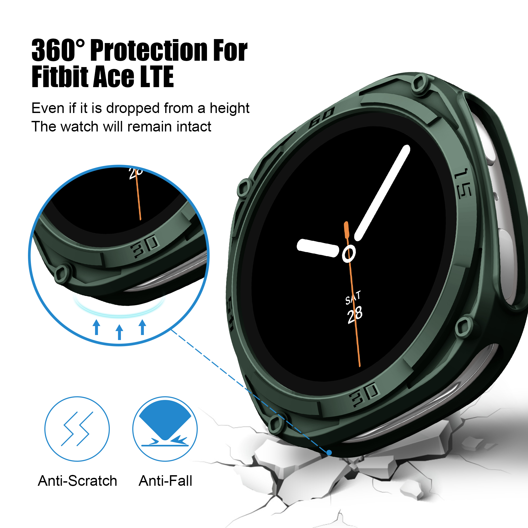 Rugged Bezel Case for Samsung  - Samsung Smartwatch Accessories recensione e prezzo