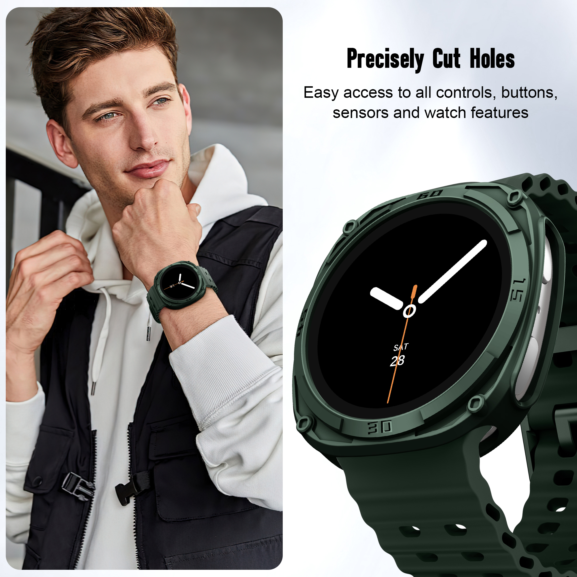 Rugged Bezel Case for Samsung  - Samsung Smartwatch Accessories recensione e prezzo