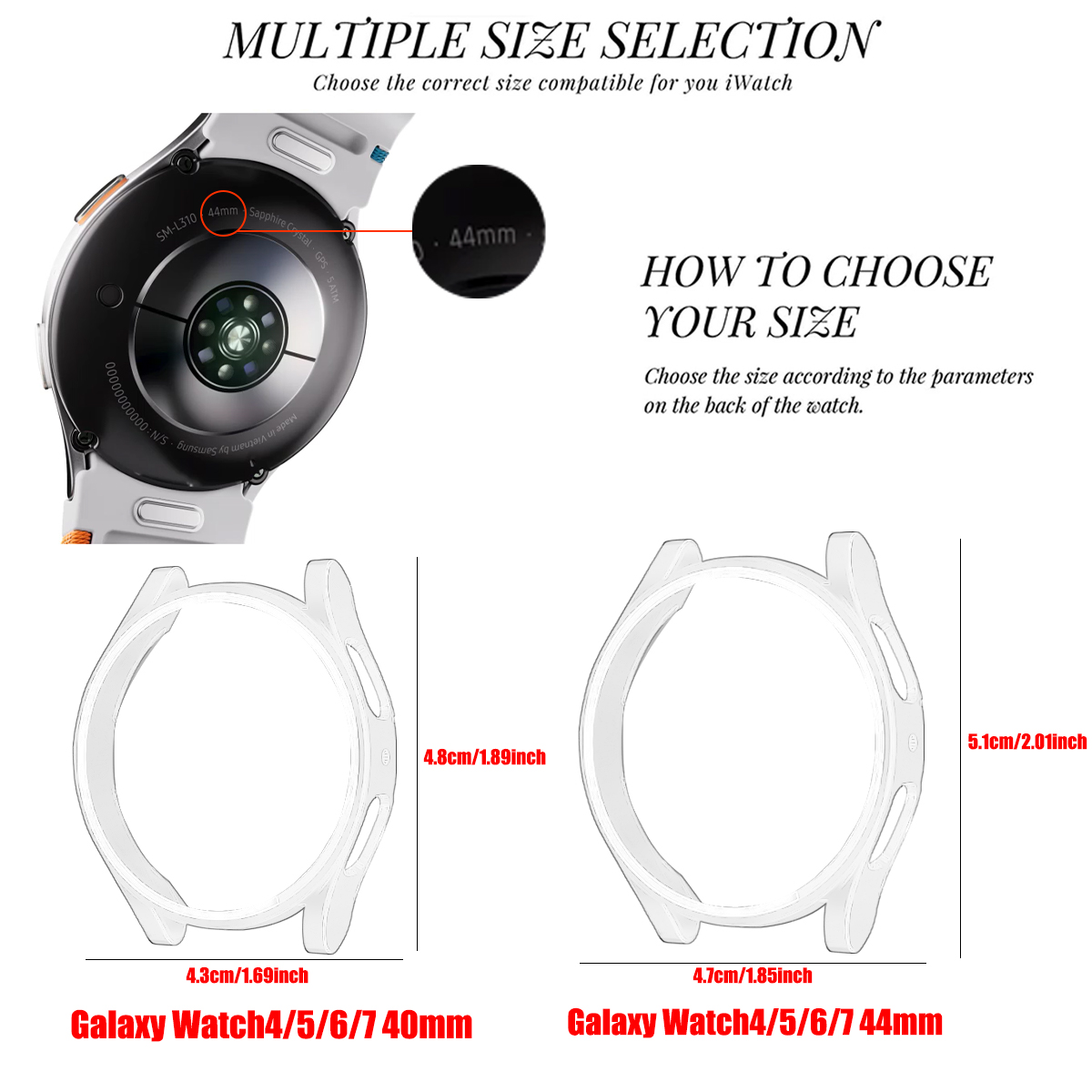 Case for Samsung Galaxy Watch  - Accessories For Galaxy Watch 5 recensione e prezzo