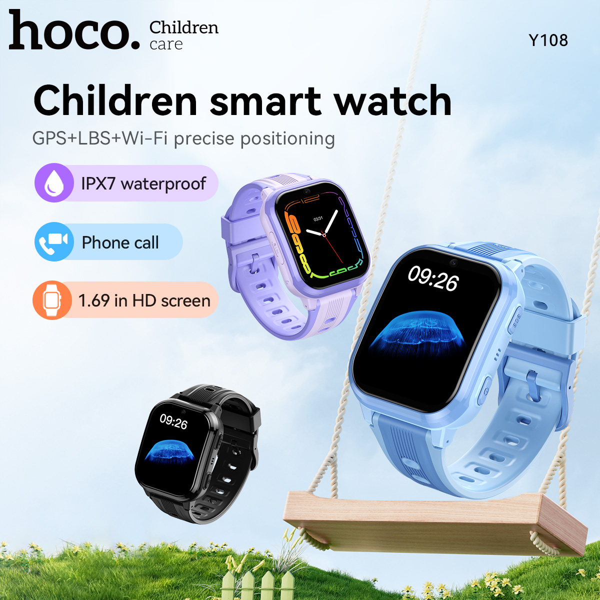 HOCO Y108 1.69inch HD LCD Curv - Smartwatch Id recensione e prezzo
