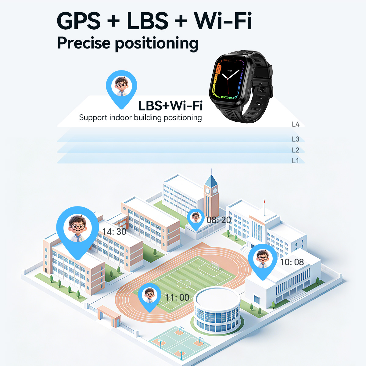 HOCO Y108 1.69inch HD LCD Curv - Smartwatch Id recensione e prezzo